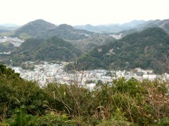 下田の街を俯瞰