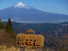 山頂から富士山