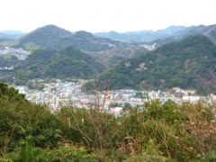 下田の街を俯瞰