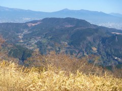 愛鷹連山と前衛の野田山大平山